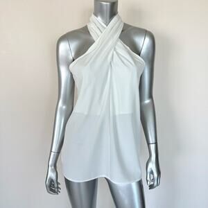 Women white tank top size S